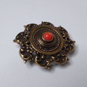 Vintage Decorative Small Metal Scarf Slide